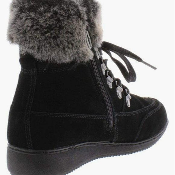 Khombu Farros Suede Cold Weather Winter Boots Black -9 - Picture 2 of 5